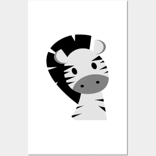 Zebra, cute baby zebra, nursery wall art Posters and Art